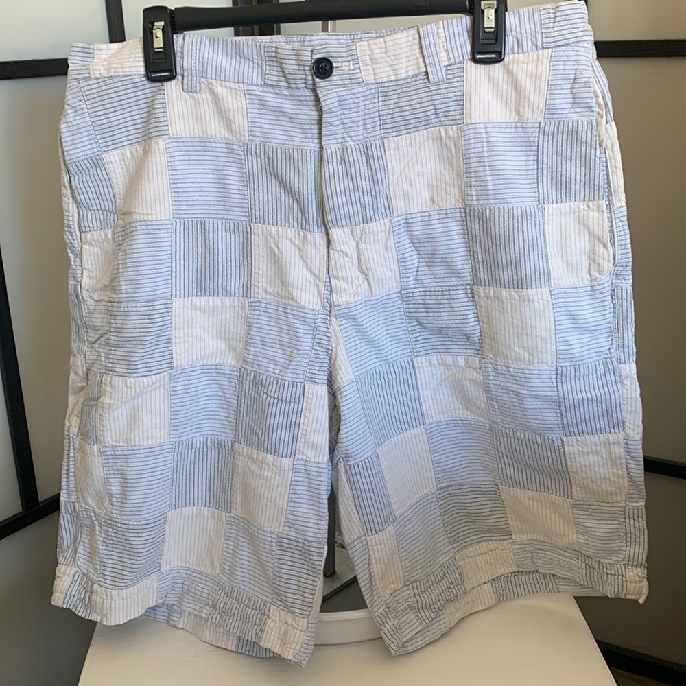 Izod Men's Checkerboard Cotton Multi Color Shorts Size 36 X137